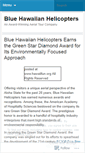 Mobile Screenshot of bluehawaiianhelicopters.wordpress.com