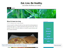 Tablet Screenshot of eatlivebehealthy.wordpress.com