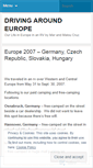 Mobile Screenshot of drivingaroundeurope.wordpress.com