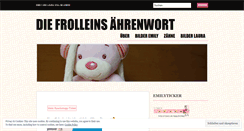 Desktop Screenshot of frolleinaehrenwort.wordpress.com