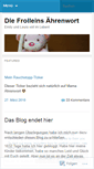 Mobile Screenshot of frolleinaehrenwort.wordpress.com