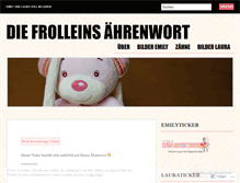 Tablet Screenshot of frolleinaehrenwort.wordpress.com