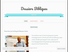 Tablet Screenshot of dossiersbibliques.wordpress.com