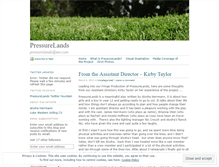 Tablet Screenshot of pressurelands.wordpress.com