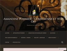 Tablet Screenshot of amandinepompom.wordpress.com