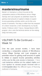 Mobile Screenshot of mastersinsuriname.wordpress.com