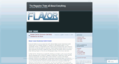 Desktop Screenshot of flavormagusa.wordpress.com