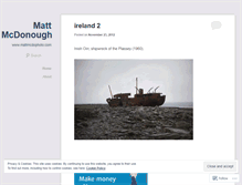 Tablet Screenshot of mattmcdonough.wordpress.com