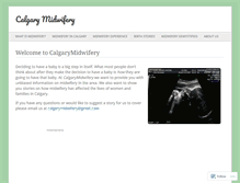 Tablet Screenshot of calgarymidwifery.wordpress.com