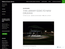 Tablet Screenshot of crownlibrary.wordpress.com