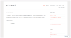 Desktop Screenshot of afriscope.wordpress.com