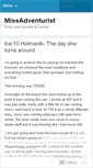 Mobile Screenshot of missadventurist.wordpress.com