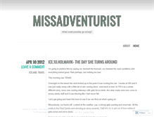 Tablet Screenshot of missadventurist.wordpress.com