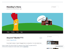 Tablet Screenshot of heedleyshens.wordpress.com