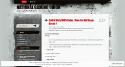 Desktop Screenshot of nationalgamingunion.wordpress.com