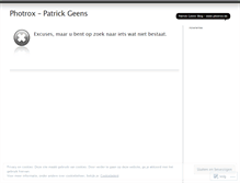 Tablet Screenshot of photrox.wordpress.com