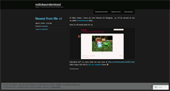 Desktop Screenshot of nottobeunderstood.wordpress.com