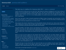 Tablet Screenshot of americanidolme.wordpress.com