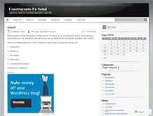 Tablet Screenshot of construyendoensalud.wordpress.com