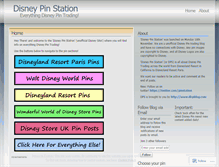 Tablet Screenshot of disneypinstation.wordpress.com
