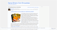 Desktop Screenshot of ganadineroconencuestasfunciona.wordpress.com