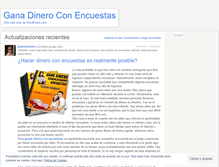 Tablet Screenshot of ganadineroconencuestasfunciona.wordpress.com