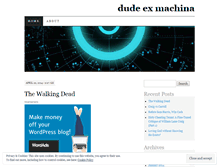 Tablet Screenshot of dudeexmachina.wordpress.com