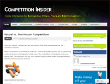 Tablet Screenshot of competitioninsider.wordpress.com