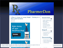 Tablet Screenshot of pharmerdon.wordpress.com