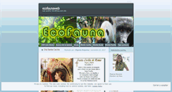 Desktop Screenshot of ecofaunaweb.wordpress.com