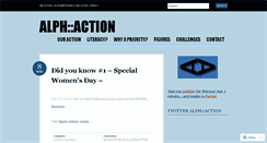 Desktop Screenshot of alphaction.wordpress.com