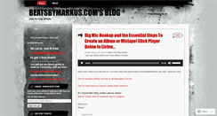 Desktop Screenshot of beatsbymarkus.wordpress.com
