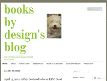Tablet Screenshot of booksbydesign.wordpress.com