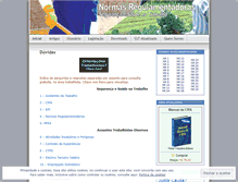 Tablet Screenshot of normasregulamentadoras.wordpress.com