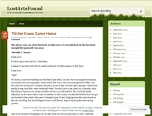 Tablet Screenshot of lostartsfound.wordpress.com