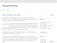 Tablet Screenshot of alissaspielvog.wordpress.com