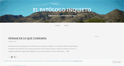 Desktop Screenshot of elpatologoinquieto.wordpress.com