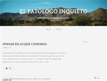 Tablet Screenshot of elpatologoinquieto.wordpress.com