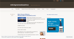 Desktop Screenshot of mitchgreenesbizadvice.wordpress.com