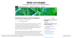 Desktop Screenshot of medierochmangfald.wordpress.com