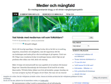 Tablet Screenshot of medierochmangfald.wordpress.com