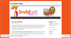 Desktop Screenshot of invisibelt.wordpress.com