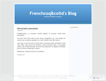 Tablet Screenshot of frenchcoqcoltd.wordpress.com