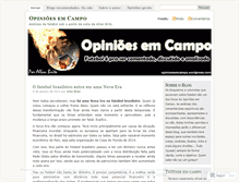 Tablet Screenshot of opinioesemcampo.wordpress.com