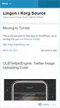Mobile Screenshot of lingonikorgsource.wordpress.com