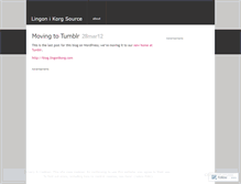 Tablet Screenshot of lingonikorgsource.wordpress.com