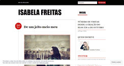 Desktop Screenshot of isabelafreitas.wordpress.com