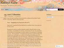 Tablet Screenshot of kathrynkane.wordpress.com