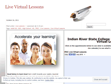 Tablet Screenshot of livevirtuallessons.wordpress.com