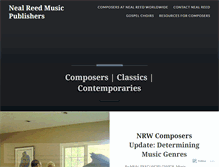 Tablet Screenshot of nealreedmusicpublishers.wordpress.com